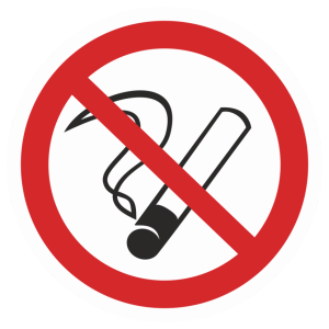 Наклейка P-01 «Курить запрещено»